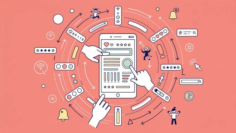 Analiza danych i zarządzanie informacją na smartfonie, cyfrowa technologia.